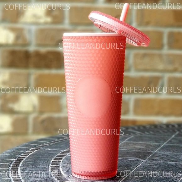 Starbucks Pink Lemonade Soft Touch Studded Venti 24oz NWT - Picture 3 of 8